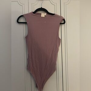 Sleeveless Mauve Bodysuit
